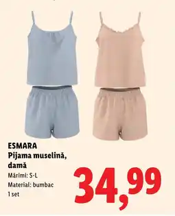 Lidl ESMARA Pijama muselinǎ, damă Ofertă