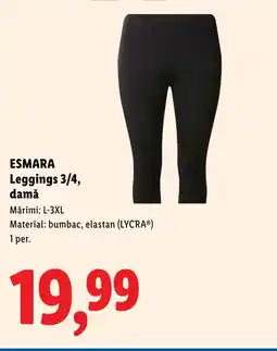 Lidl ESMARA Leggings 3/4, damă Ofertă