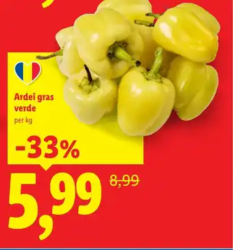 Lidl Ardei gras verde Ofertă