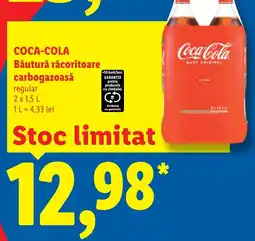 Lidl COCA-COLA Băutură răcoritoare carbogazoasă Ofertă