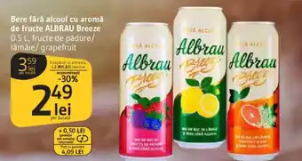 Supeco Bere fără alcool cu aromă de fructe ALBRAU Breeze Ofertă