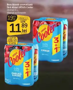Supeco Bere blondǎ aromatizată fără alcool URSUS Cooler Ofertă