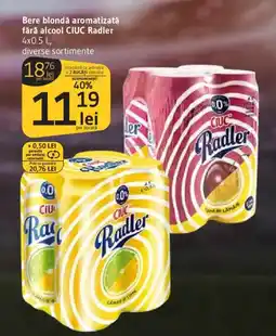Supeco Bere blondǎ aromatizată fără alcool CIUC Radler Ofertă