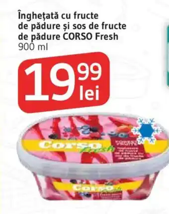 Supeco Îngheţată cu fructe de pădure şi sos de fructe de pădure CORSO Fresh Ofertă
