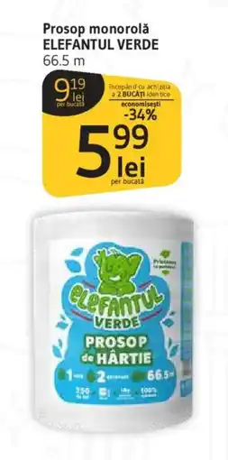 Supeco Prosop monorolǎ ELEFANTUL VERDE Ofertă