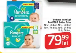 Supeco Scutece bebeluşi PAMPERS Active Baby Ofertă