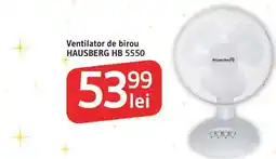 Supeco Ventilator de birou HAUSBERG HB 5550 Ofertă