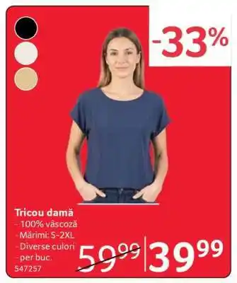 Selgros Tricou damă Ofertă