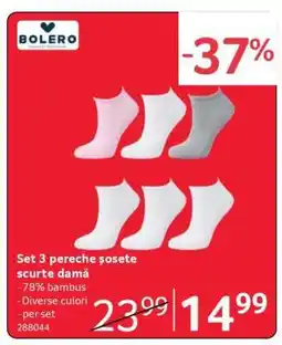 Selgros Set 3 pereche șosete scurte damă Ofertă