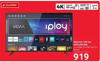 Televizor 109 cm 43IPLAY6200