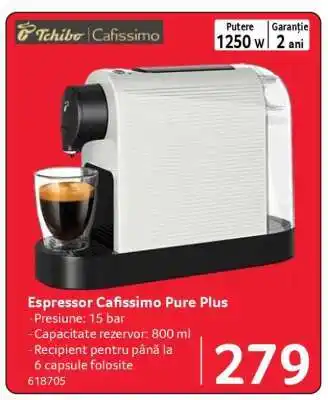 Selgros Espressor Cafissimo Pure Plus Ofertă