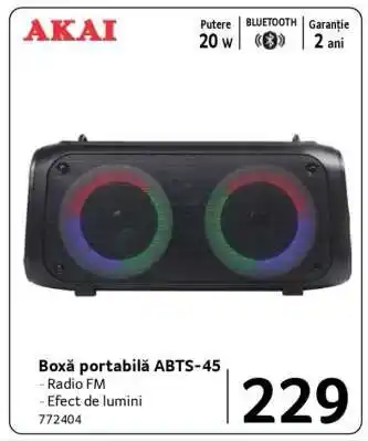 Selgros Boxă portabilă ABTS-45 Ofertă