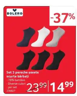 Selgros Set 3 pereche șosete scurte bărbați Ofertă