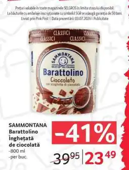 Selgros SAMMONTANA Barattolino Înghețată de ciocolată Ofertă
