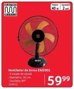 Selgros Ventilator de birou EM2002 Ofertă