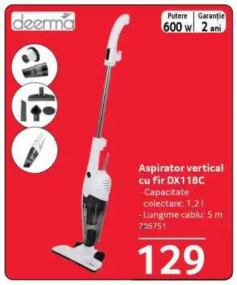 Selgros Aspirator vertical cu fir DX118C Ofertă