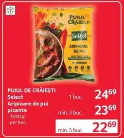 Selgros PUIUL DE CRĂIEȘTI Select Aripioare de pui picante Ofertă