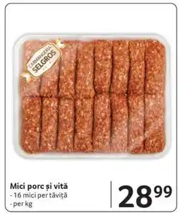 Selgros Mici porc și vită Ofertă