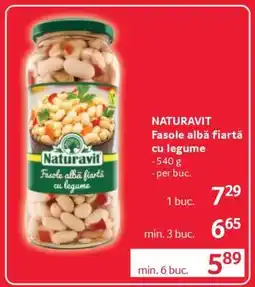 Selgros NATURAVIT Fasole albă fiartă cu legume Ofertă