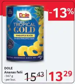 Selgros DOLE Ananas felii Ofertă