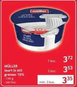 Selgros MÜLLER Iaurt în stil grecesc 10% Ofertă