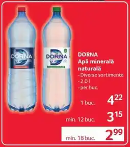 Selgros DORNA Apă minerală naturală Ofertă