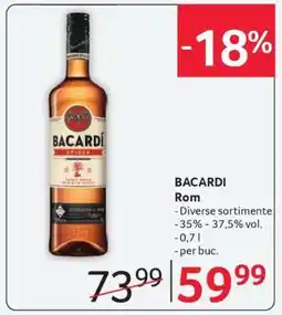 Selgros BACARDI Rom Ofertă