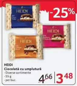 Selgros HEIDI Ciocolată cu umplutură Ofertă