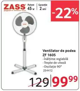 Selgros Ventilator de podea ZF 1605 Ofertă