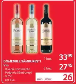 Selgros DOMENIILE SÂMBUREȘTI Vin Ofertă
