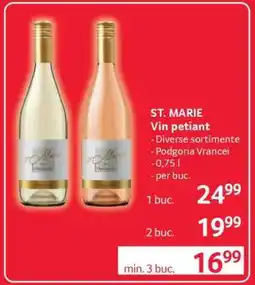 Selgros ST. MARIE Vin petiant Ofertă
