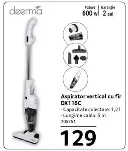 Selgros Aspirator vertical cu fir DX118C Ofertă