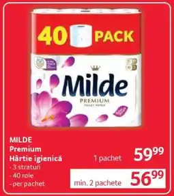 Selgros Milde Premium Hârtie igienică Ofertă