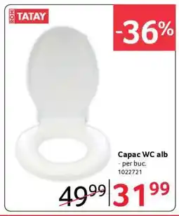 Selgros Capac WC alb Ofertă