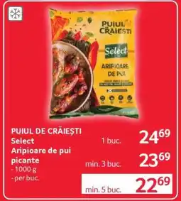 Selgros PUIUL DE CRĂIEȘTI Select Aripioare de pui picante Ofertă