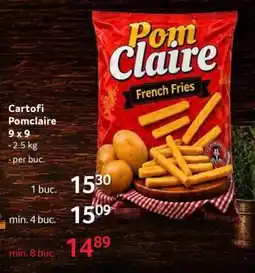 Selgros Cartofi Pomclaire 9 x 9 Ofertă