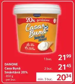 Selgros DANONE Casa bună Smântână 20% Ofertă