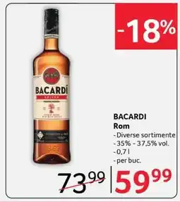 Selgros BACARDI Rom Ofertă