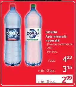 Selgros DORNA Apă minerală naturală Ofertă