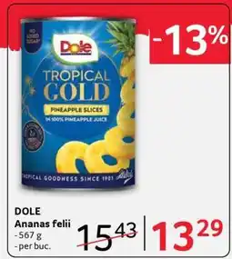 Selgros DOLE Ananas felii Ofertă