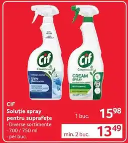 Selgros CIF Soluție spray pentru suprafețe Ofertă