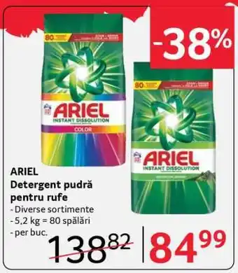 Selgros ARIEL Detergent pudră pentru rufe Ofertă