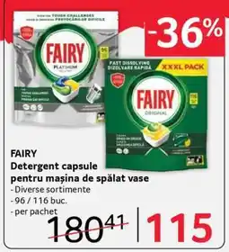 Selgros FAIRY Detergent capsule pentru mașina de spălat vase Ofertă
