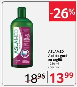 Selgros ASLAMED Apă de gură cu argilă Ofertă