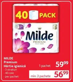 Selgros Milde Premium Hârtie igienică Ofertă