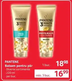 Selgros PANTENE Balsam pentru păr Ofertă
