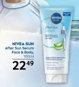 Selgros NIVEA SUN After Sun Serum Face & Body, 100ml Ofertă