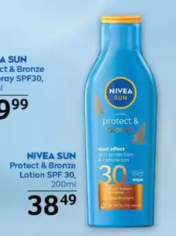 Selgros NIVEA SUN Protect & Bronze Lotion SPF 30, 200ml Ofertă