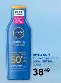 Selgros NIVEA SUN Protect & Moisture Lotion SPF50+, 200ml Ofertă