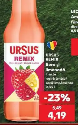Kaufland URSUS REMIX Ofertă
